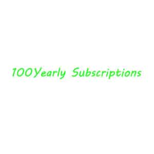 100 Yearly IPTV Subscriptions