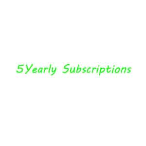 5 Yearly IPTV Subscriptions